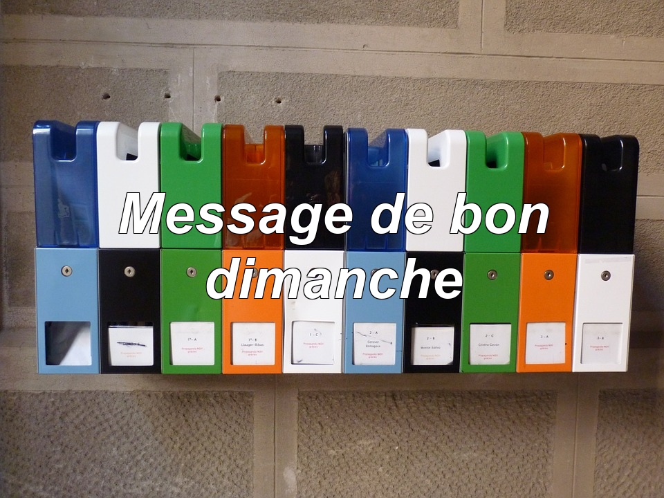 Message De Bon Dimanche